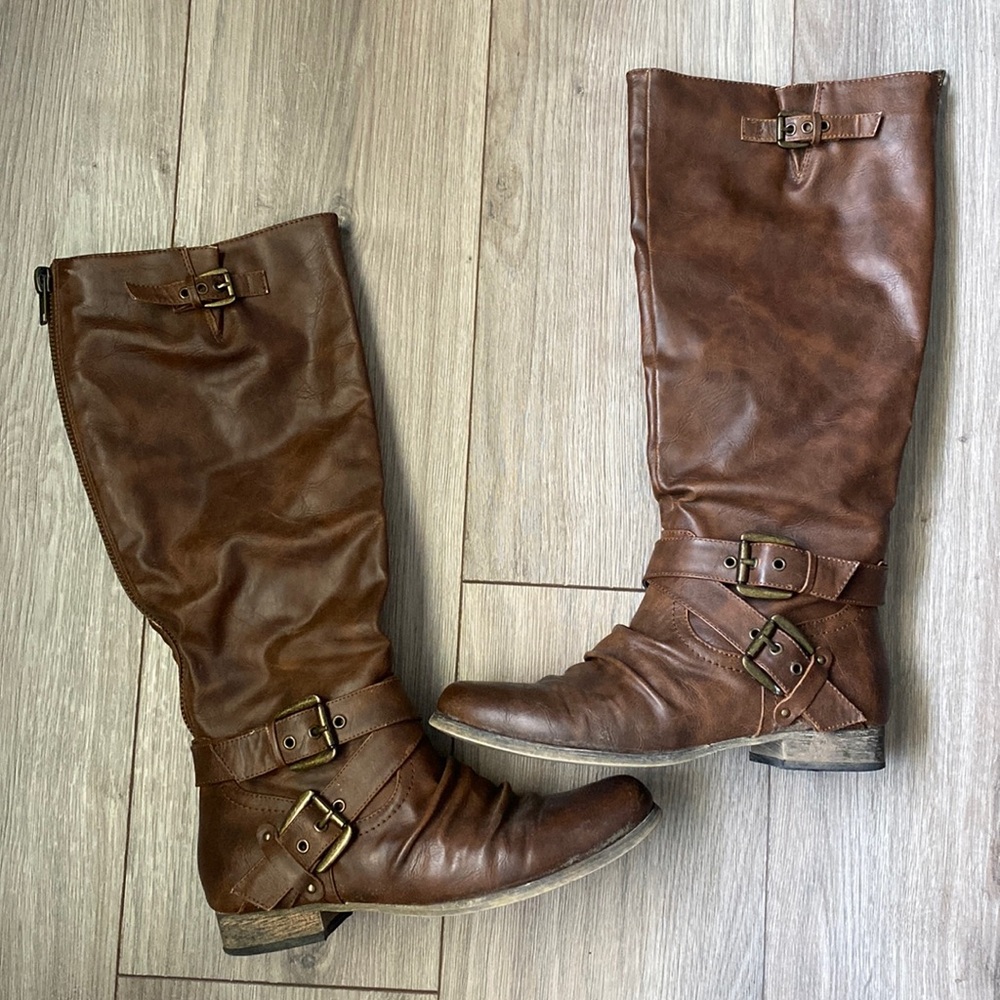 Carlos Santana Brown Riding Boots